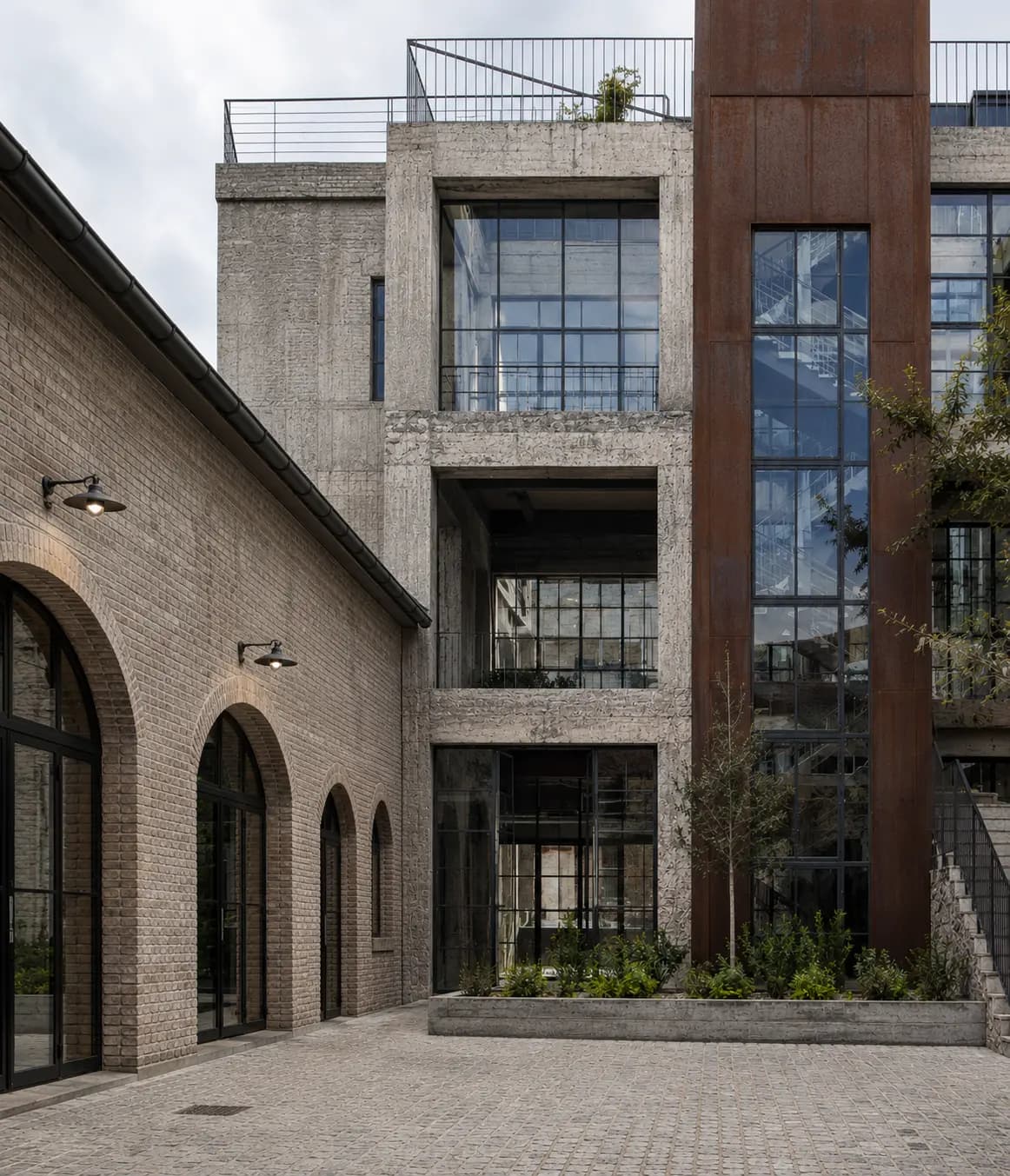 Former industrial architecture converted into contemporary homes